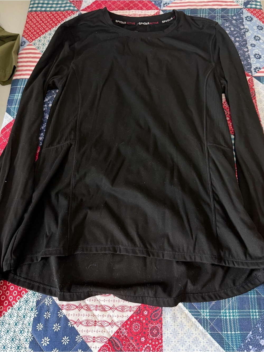 Spyder Active Black Long-Sleeve Women's Performance Top
